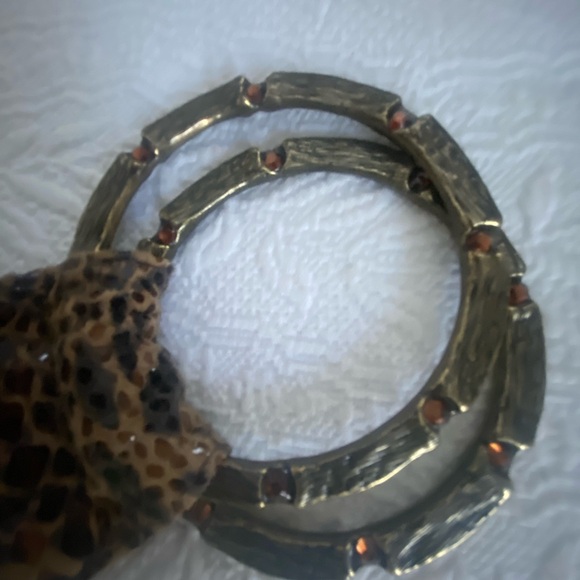 Chico LEOPARD belt with jeweled buckle - Picture 2 of 6